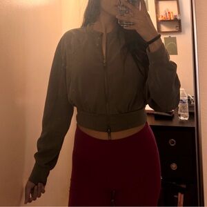 Lululemon zip up jacket - gray - size small